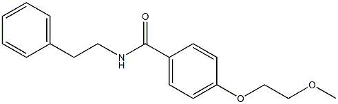 4-(2-methoxyethoxy)-N-phenethylbenzamide Structure