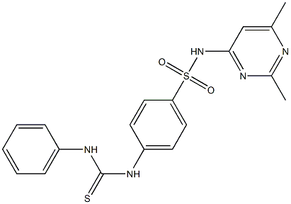 4-[(anilinocarbothioyl)amino]-N-(2,6-dimethyl-4-pyrimidinyl)benzenesulfonamide Struktur