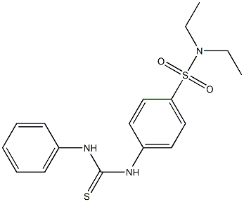 4-[(anilinocarbothioyl)amino]-N,N-diethylbenzenesulfonamide Struktur