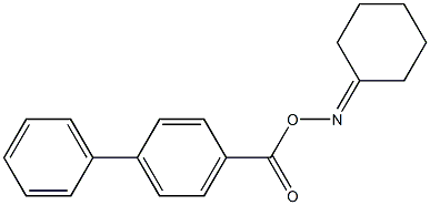 N-[([1,1'-biphenyl]-4-ylcarbonyl)oxy]-N-cyclohexylideneamine Struktur