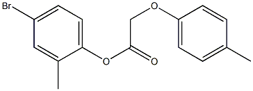 4-bromo-2-methylphenyl 2-(4-methylphenoxy)acetate Struktur