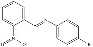 N-(4-bromophenyl)-N-[(E)-(2-nitrophenyl)methylidene]amine Struktur