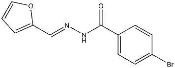 4-bromo-N'-[(E)-2-furylmethylidene]benzohydrazide Struktur