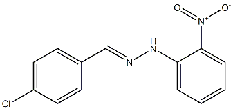 4-chlorobenzaldehyde N-(2-nitrophenyl)hydrazone Struktur