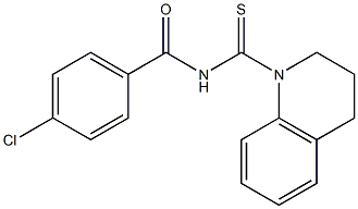 4-chloro-N-[3,4-dihydro-1(2H)-quinolinylcarbothioyl]benzamide Struktur