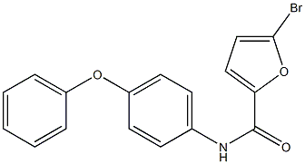 5-bromo-N-(4-phenoxyphenyl)-2-furamide Struktur