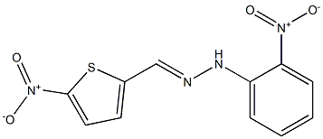 5-nitro-2-thiophenecarbaldehyde N-(2-nitrophenyl)hydrazone Struktur