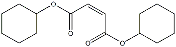 dicyclohexyl (Z)-2-butenedioate Struktur