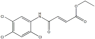 ethyl (E)-4-oxo-4-(2,4,5-trichloroanilino)-2-butenoate Struktur