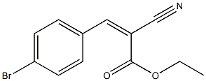 ethyl (Z)-3-(4-bromophenyl)-2-cyano-2-propenoate Struktur