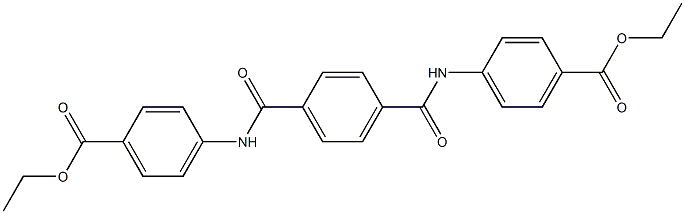 ethyl 4-[(4-{[4-(ethoxycarbonyl)anilino]carbonyl}benzoyl)amino]benzoate Struktur