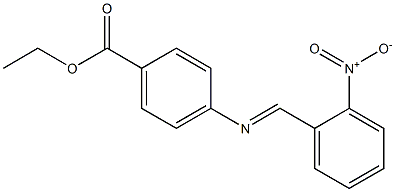 ethyl 4-{[(E)-(2-nitrophenyl)methylidene]amino}benzoate Struktur