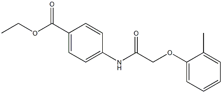 ethyl 4-{[2-(2-methylphenoxy)acetyl]amino}benzoate Struktur