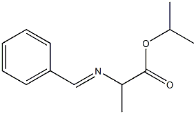 isopropyl 2-{[(E)-phenylmethylidene]amino}propanoate Struktur