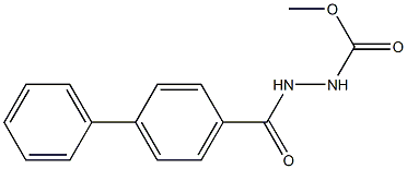 methyl 2-([1,1'-biphenyl]-4-ylcarbonyl)-1-hydrazinecarboxylate Struktur