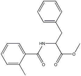 methyl 2-[(2-methylbenzoyl)amino]-3-phenylpropanoate Struktur