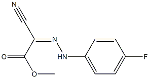 methyl 2-cyano-2-[(Z)-2-(4-fluorophenyl)hydrazono]acetate Struktur