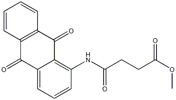 methyl 4-[(9,10-dioxo-9,10-dihydro-1-anthracenyl)amino]-4-oxobutanoate Struktur