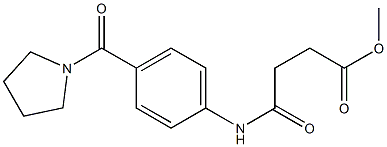 methyl 4-oxo-4-[4-(1-pyrrolidinylcarbonyl)anilino]butanoate Struktur