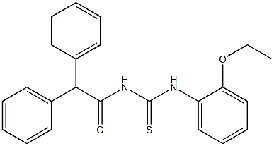 N-(2,2-diphenylacetyl)-N'-(2-ethoxyphenyl)thiourea Struktur