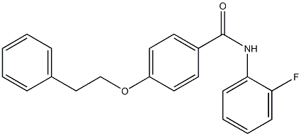 N-(2-fluorophenyl)-4-(phenethyloxy)benzamide Struktur