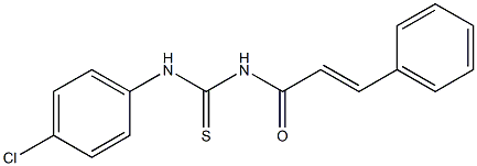 N-(4-chlorophenyl)-N'-[(E)-3-phenyl-2-propenoyl]thiourea Struktur