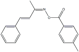 1-methyl-4-[({[(Z,2E)-1-methyl-3-phenyl-2-propenylidene]amino}oxy)carbonyl]benzene Struktur