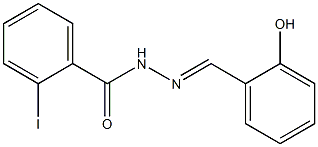 N'-[(E)-(2-hydroxyphenyl)methylidene]-2-iodobenzohydrazide Struktur