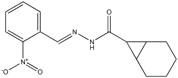 N'-[(E)-(2-nitrophenyl)methylidene]bicyclo[4.1.0]heptane-7-carbohydrazide Struktur