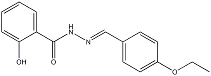 N'-[(E)-(4-ethoxyphenyl)methylidene]-2-hydroxybenzohydrazide Struktur