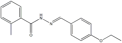 N'-[(E)-(4-ethoxyphenyl)methylidene]-2-methylbenzohydrazide Struktur