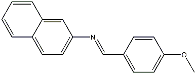 N-[(E)-(4-methoxyphenyl)methylidene]-N-(2-naphthyl)amine Struktur