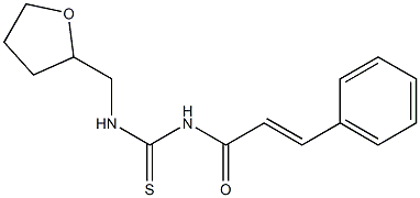 N-[(E)-3-phenyl-2-propenoyl]-N'-(tetrahydro-2-furanylmethyl)thiourea Struktur