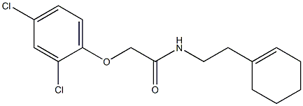 N-[2-(1-cyclohexen-1-yl)ethyl]-2-(2,4-dichlorophenoxy)acetamide Struktur