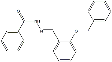 N'-{(E)-[2-(benzyloxy)phenyl]methylidene}benzohydrazide Struktur