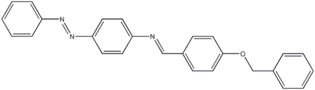 N-{(E)-[4-(benzyloxy)phenyl]methylidene}-N-{4-[(E)-2-phenyldiazenyl]phenyl}amine Struktur