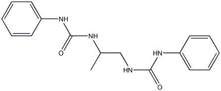 N-{2-[(anilinocarbonyl)amino]-1-methylethyl}-N'-phenylurea Struktur