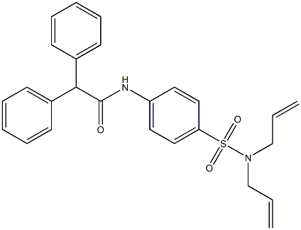 N-{4-[(diallylamino)sulfonyl]phenyl}-2,2-diphenylacetamide Struktur