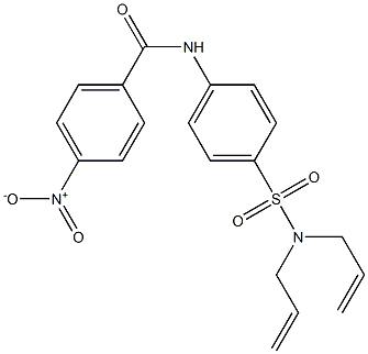 N-{4-[(diallylamino)sulfonyl]phenyl}-4-nitrobenzamide Struktur