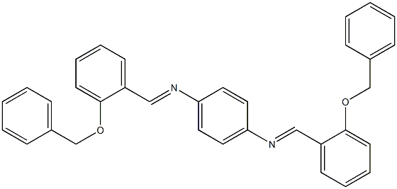 N-{(E)-[2-(benzyloxy)phenyl]methylidene}-N-[4-({(E)-[2-(benzyloxy)phenyl]methylidene}amino)phenyl]amine Struktur