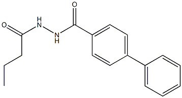 N'-butyryl[1,1'-biphenyl]-4-carbohydrazide Struktur