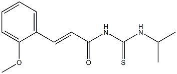 N-isopropyl-N'-[(E)-3-(2-methoxyphenyl)-2-propenoyl]thiourea Struktur