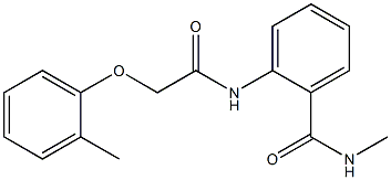 N-methyl-2-{[2-(2-methylphenoxy)acetyl]amino}benzamide Struktur