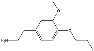 2-(3-methoxy-4-propoxyphenyl)-1-ethanamine Struktur