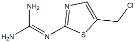 2-(5-(chloromethyl)thiazol-2-yl)guanidine Struktur