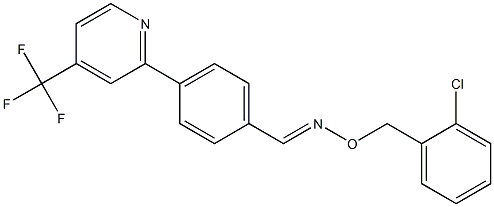 4-[4-(trifluoromethyl)-2-pyridinyl]benzenecarbaldehyde O-(2-chlorobenzyl)oxime Struktur