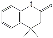 4,4-dimethyl-3,4-dihydroquinolin-2(1H)-one Struktur