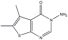 3-Amino-5,6-dimethyl-3H-thieno[2,3-d]pyrimidin-4-one ,97% Struktur