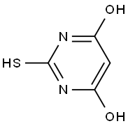 2-mercaptopyrimidine-4,6-diol ,98% Struktur