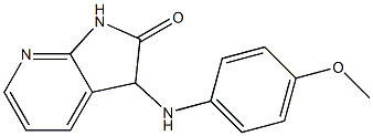 3-[(4-methoxyphenyl)amino]-1,3-dihydro-2H-pyrrolo[2,3-b]pyridin-2-one Struktur